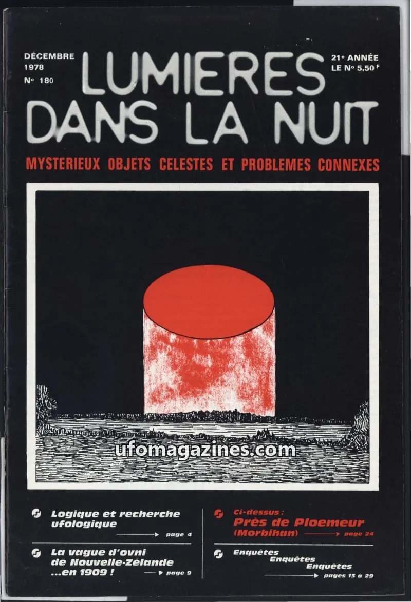 Cover of LUMIÈRES DANS LA NUIT (GROUPEMENT INTERNATIONAL DE RECHERCHES) issue N° 180: LUMIÈRES DANS LA NUIT