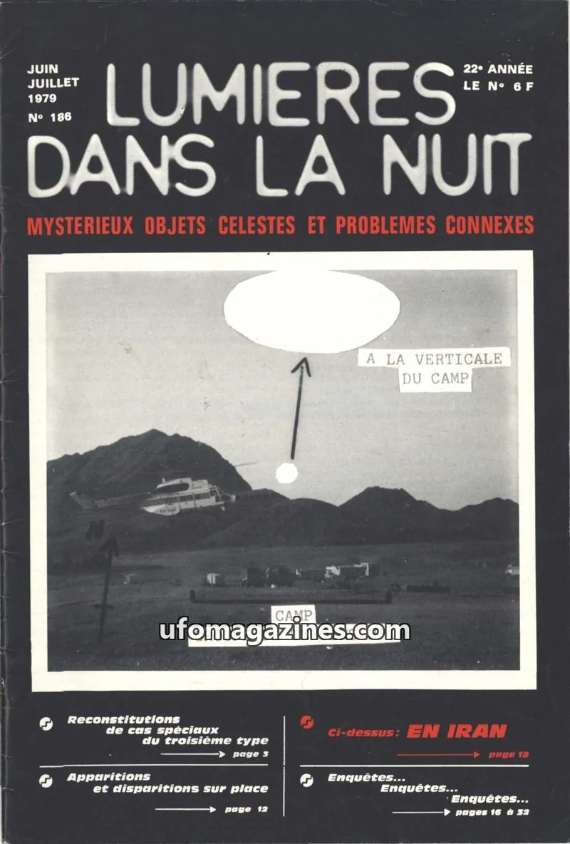 Cover of GROUPEMENT INTERNATIONAL DE RECHERCHES issue 186: LUMIÈRES DANS LA NUIT
