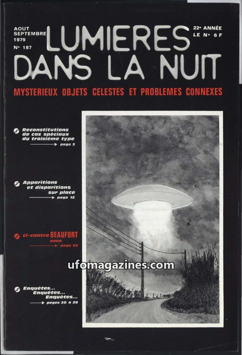 Cover of LUMIÈRES DANS LA NUIT (GROUPEMENT INTERNATIONAL DE RECHERCHES) issue 187: LUMIÈRES DANS LA NUIT