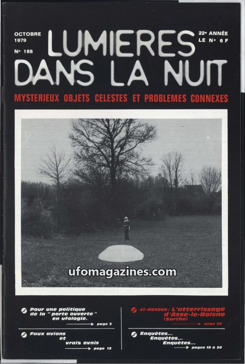 Cover of LUMIÈRES DANS LA NUIT (GROUPEMENT INTERNATIONAL DE RECHERCHES) issue 188: LUMIÈRES DANS LA NUIT