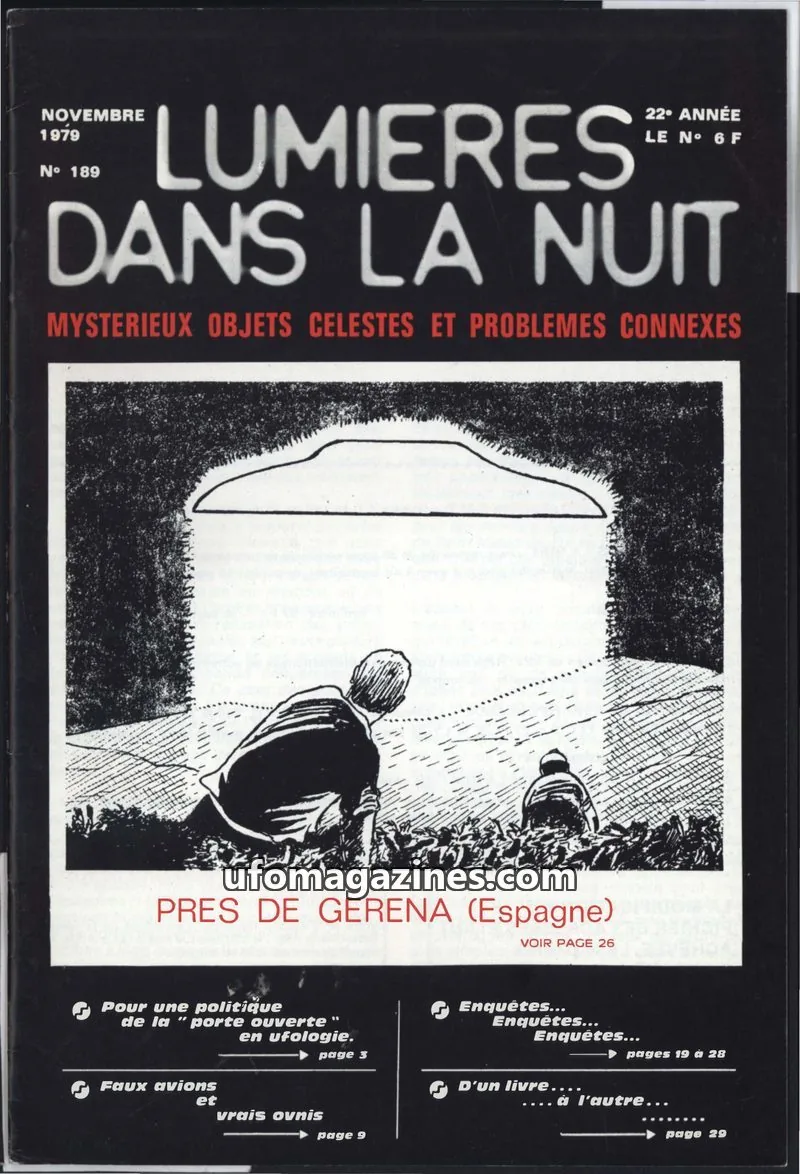 Cover of LUMIÈRES DANS LA NUIT (GROUPEMENT INTERNATIONAL DE RECHERCHES) issue 189: LUMIÈRES DANS LA NUIT