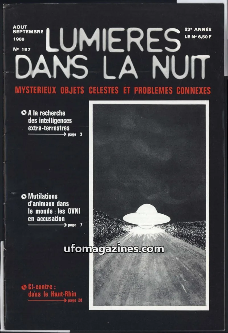 Cover of LUMIÈRES DANS LA NUIT (GROUPEMENT INTERNATIONAL DE RECHERCHES) issue 197: LUMIÈRES DANS LA NUIT