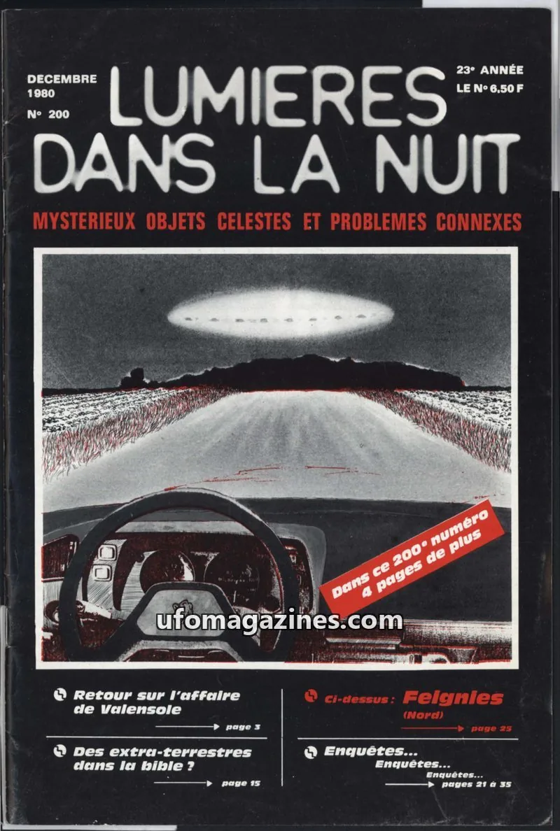 Cover of LUMIÈRES DANS LA NUIT (GROUPEMENT INTERNATIONAL DE RECHERCHES) issue 200: LUMIÈRES DANS LA NUIT