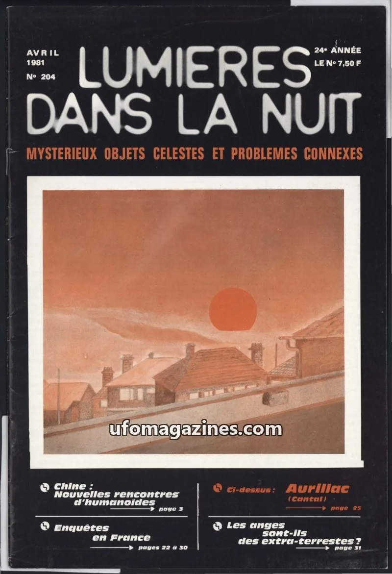 Cover of GROUPEMENT INTERNATIONAL DE RECHERCHES issue 204: LUMIÈRES DANS LA NUIT