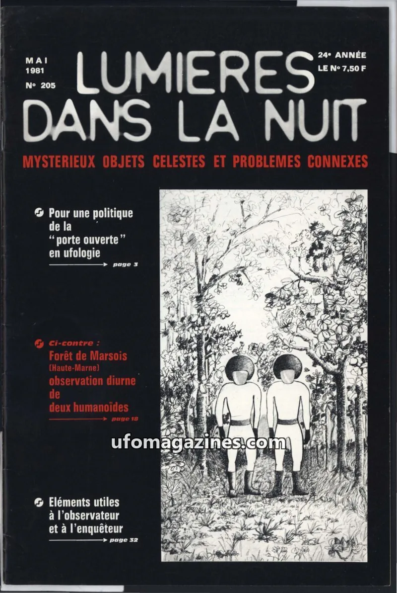 Cover of GROUPEMENT INTERNATIONAL DE RECHERCHES issue N° 205: LUMIÈRES DANS LA NUIT