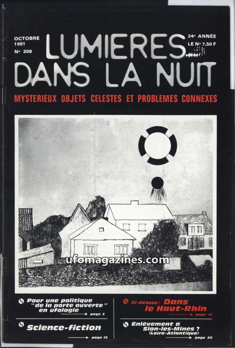 Cover of GROUPEMENT INTERNATIONAL DE RECHERCHES issue 208: LUMIÈRES DANS LA NUIT