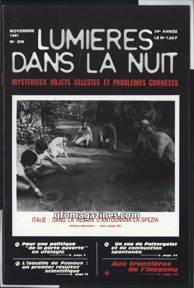 Cover of GROUPEMENT INTERNATIONAL DE RECHERCHES LUMIERES DANS LA NUIT issue 209: LUMIÈRES DANS LA NUIT
