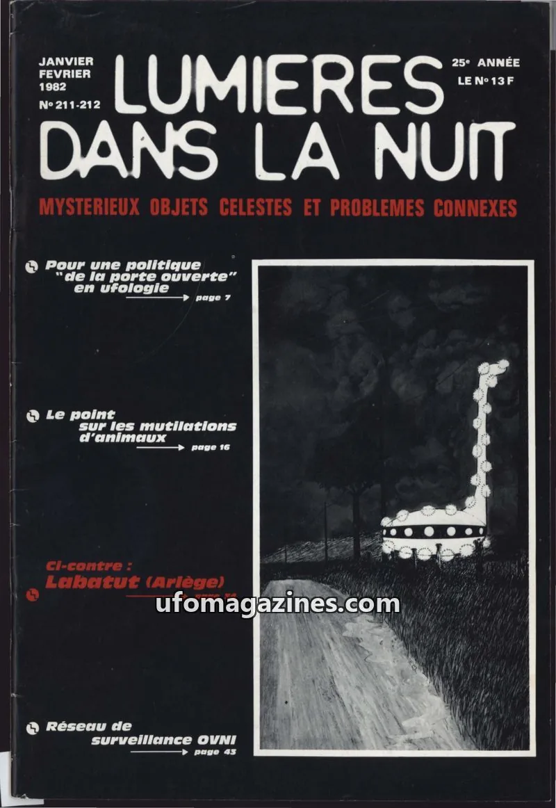 Cover of GROUPEMENT INTERNATIONAL DE RECHERCHES issue 211-212: LUMIÈRES DANS LA NUIT