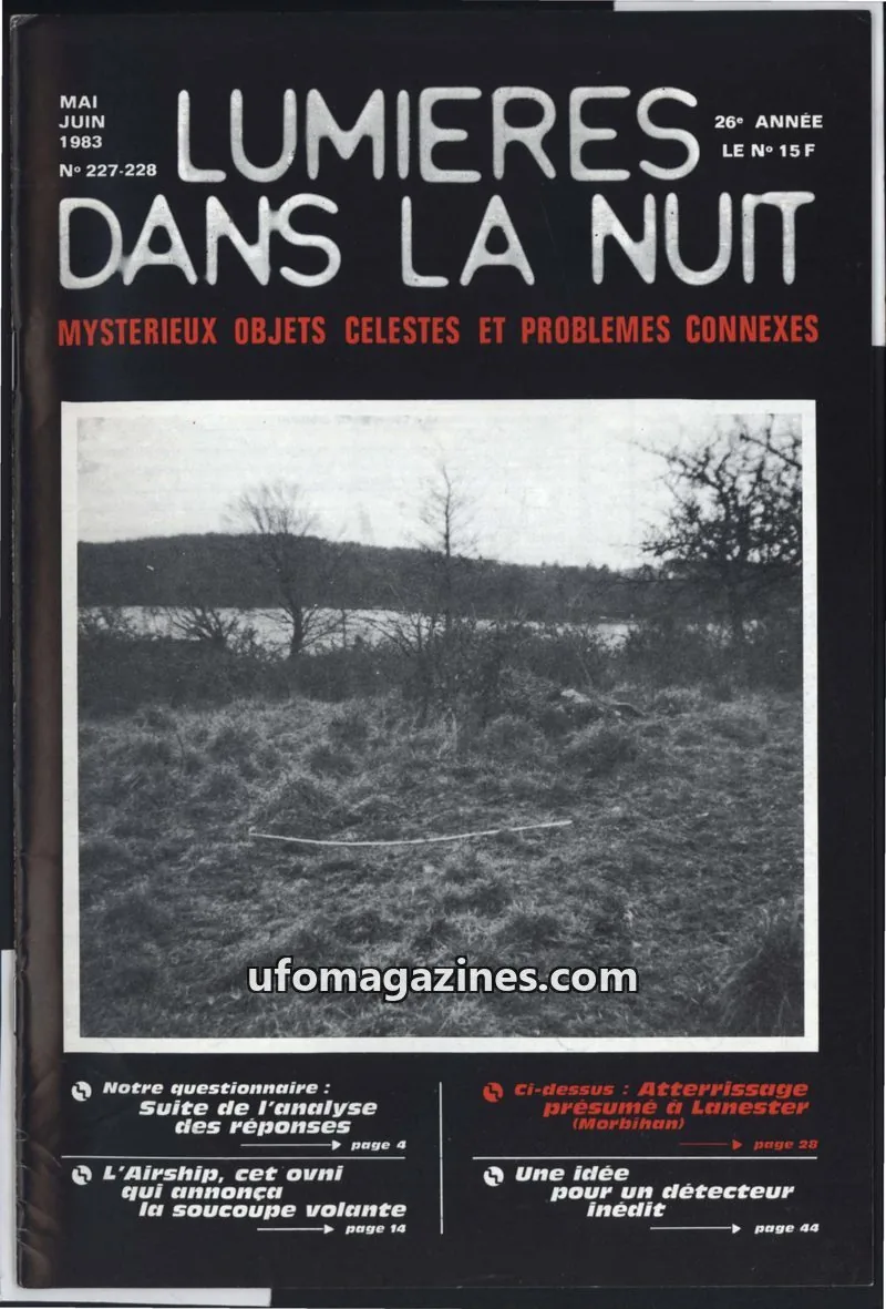Cover of GROUPEMENT INTERNATIONAL DE RECHERCHES issue 227-228: LUMIÈRES DANS LA NUIT