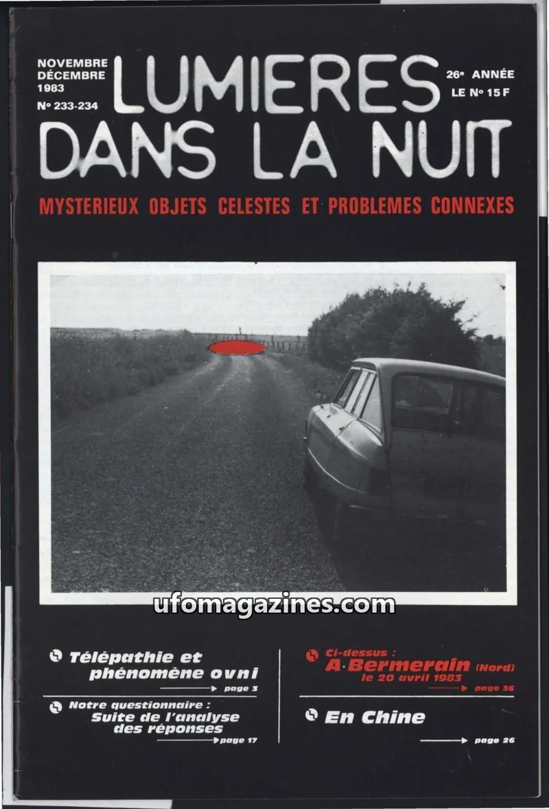 Cover of GROUPEMENT INTERNATIONAL DE RECHERCHES issue 233-234: LUMIÈRES DANS LA NUIT