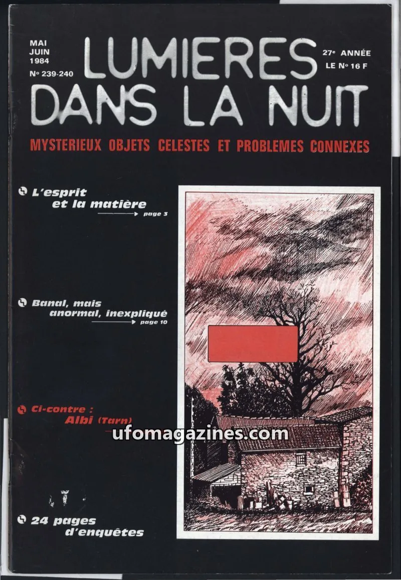 Cover of GROUPEMENT INTERNATIONAL LUMIERES DANS LA NUIT RECHERCHES issue 239-240: LUMIÈRES DANS LA NUIT