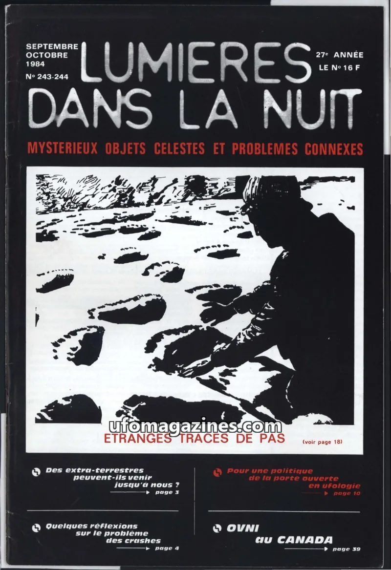 Cover of GROUPEMENT INTERNATIONAL DE RECHERCHES issue 243-244: LUMIÈRES DANS LA NUIT