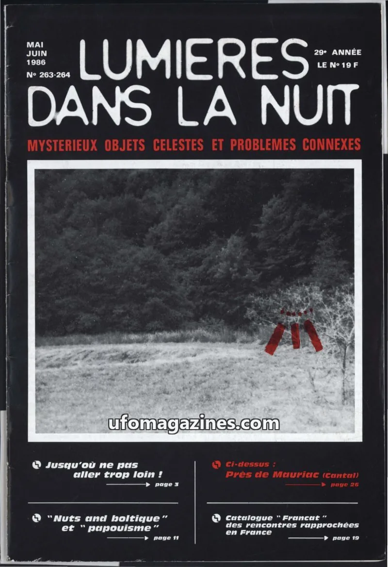 Cover of GROUPEMENT INTERNATIONAL FONDATEUR R. VEILLITH issue 263-264: LUMIÈRES DANS LA NUIT