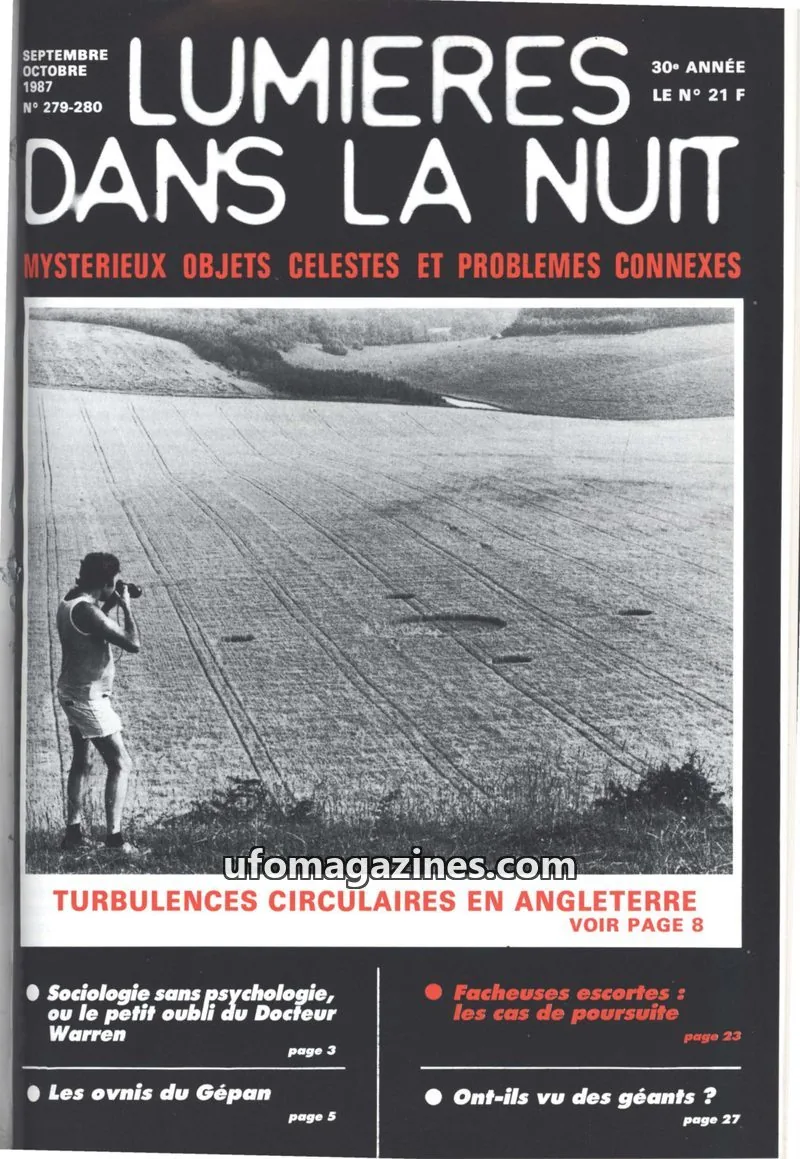 Cover of GROUPEMENT INTERNATIONAL DE RECHERCHES issue 279-280: LUMIÈRES DANS LA NUIT