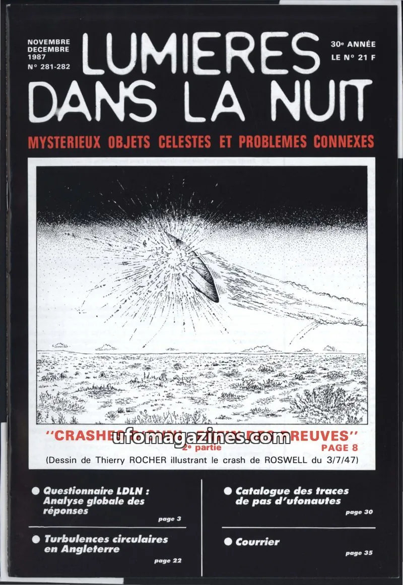 Cover of GROUPEMENT INTERNATIONAL DE RECHERCHES issue 281-282: LUMIÈRES DANS LA NUIT