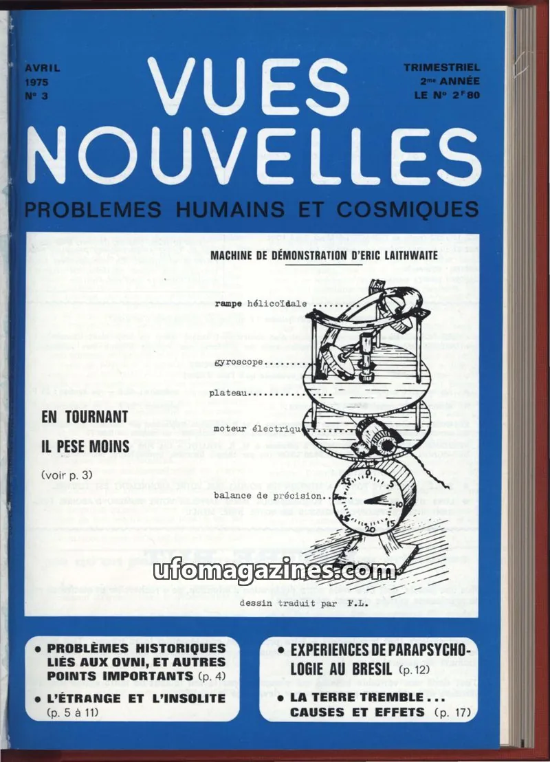 Cover of LDLN Vues Nouvelles issue 3: VUES NOUVELLES