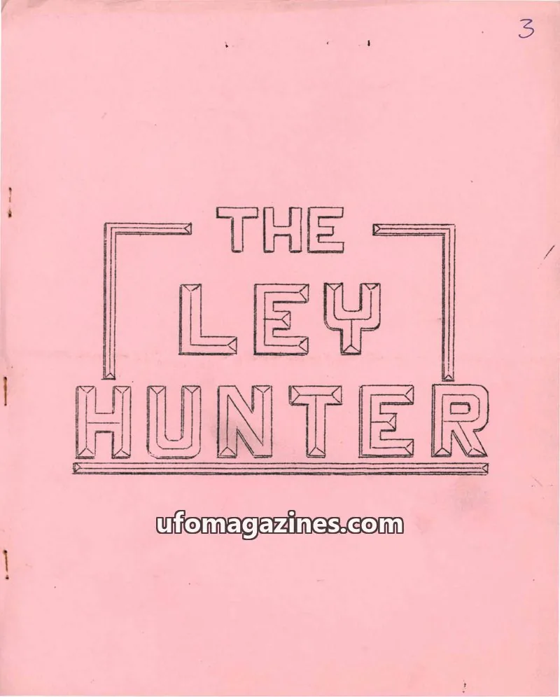 Cover of Garnstone Press issue NUMBER THREE: THE LEY HUNTER