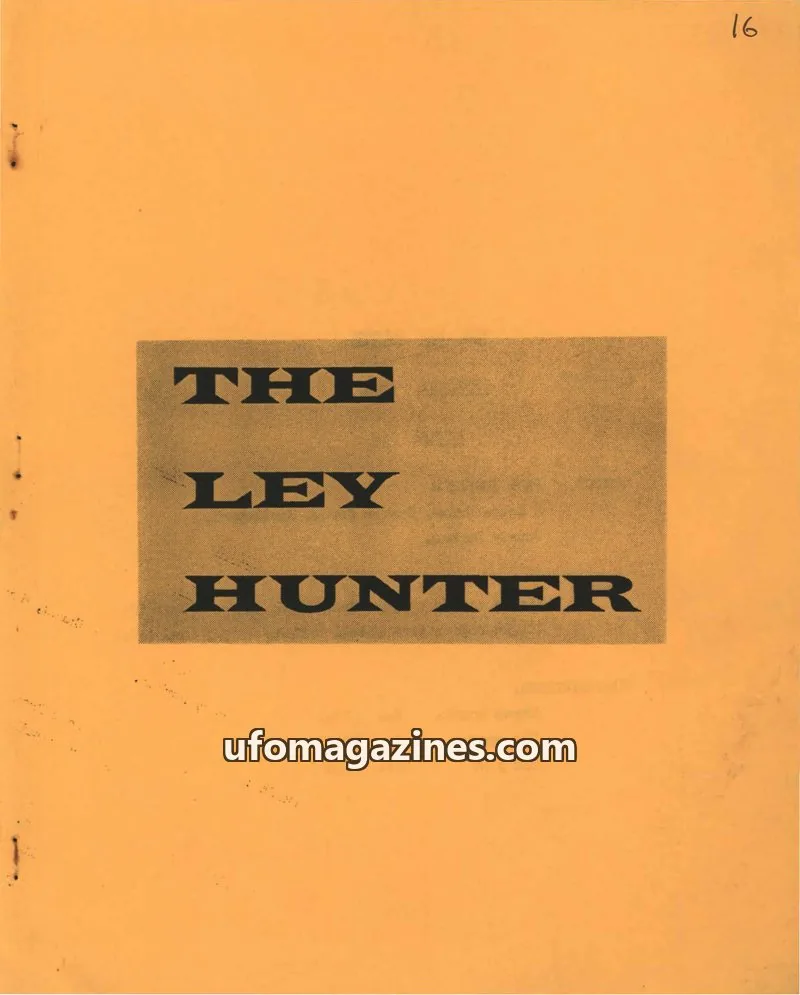 Cover of Ley Hunter, The issue 16: THE LEY HUNTER