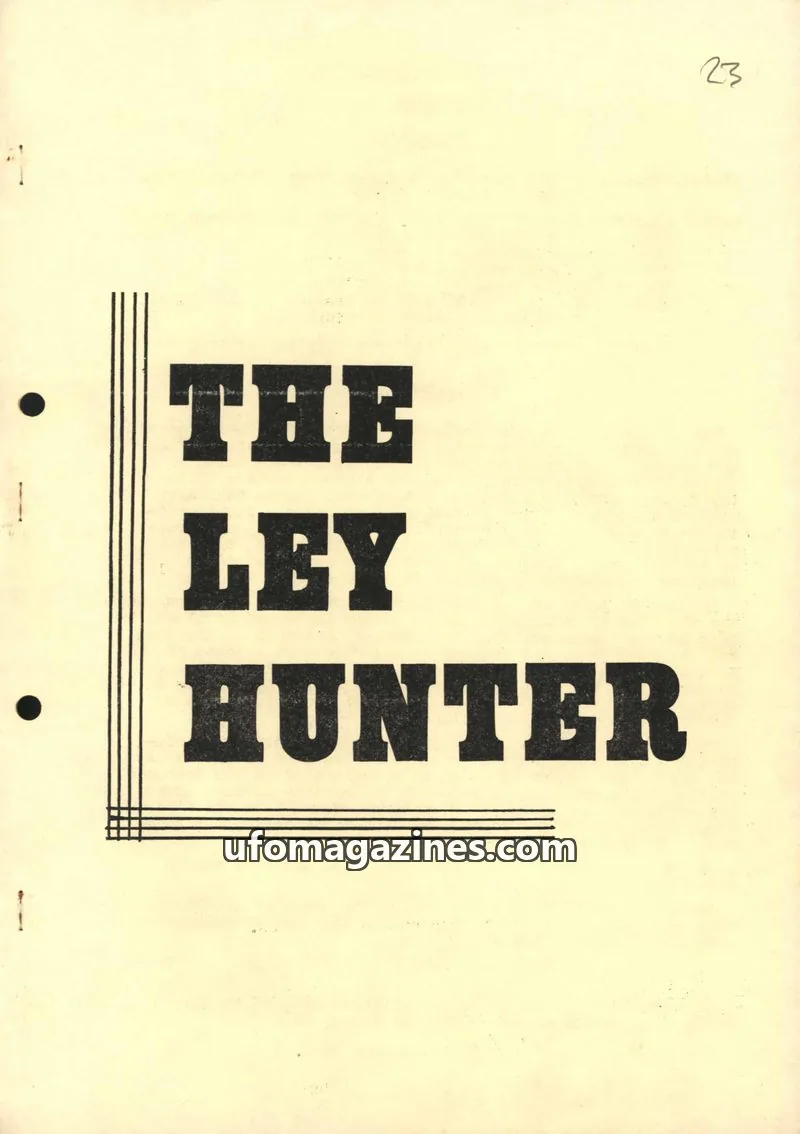 Cover of Ley Hunter, The issue 23: THE LEY HUNTER