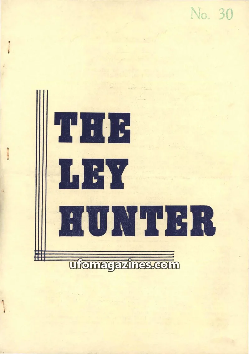 Cover of Ley Hunter, The issue 30: THE LEY HUNTER