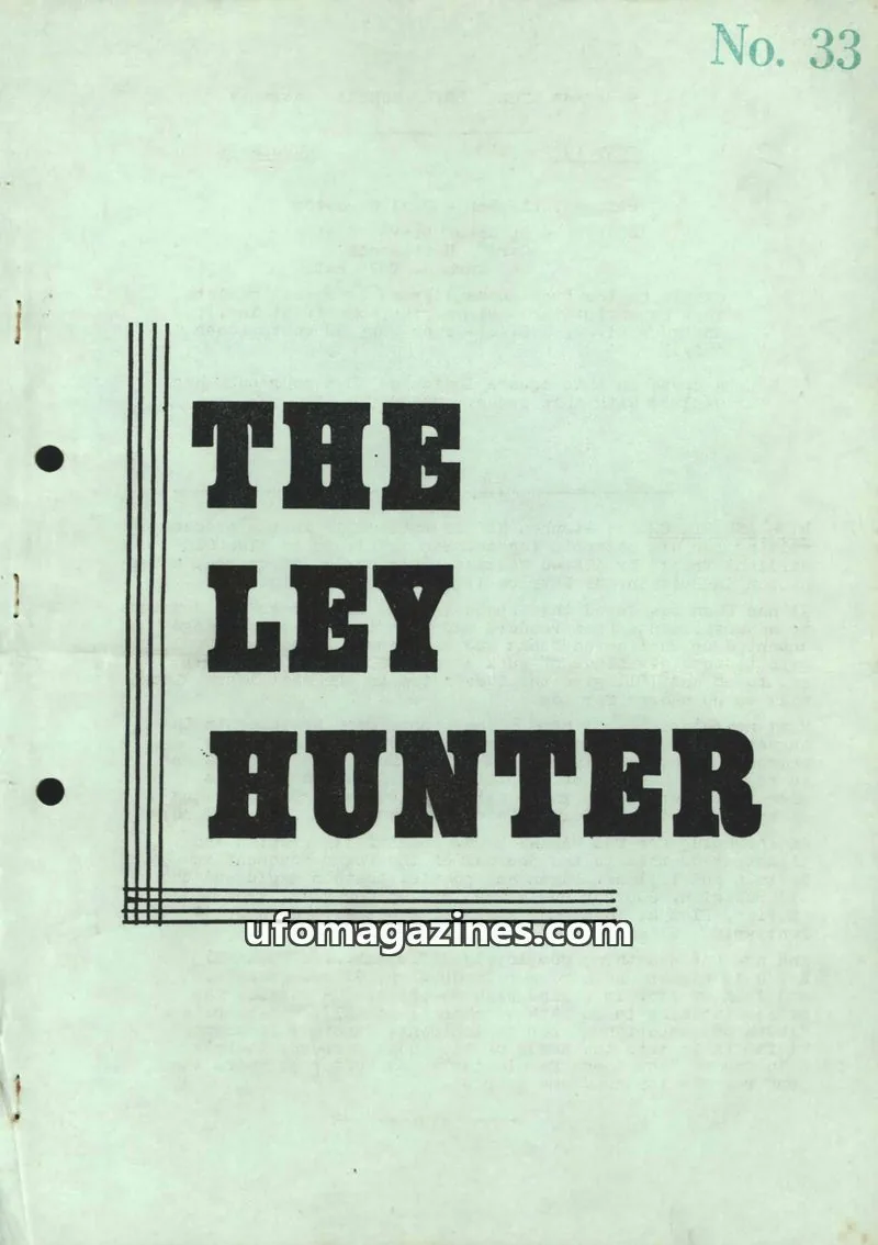 Cover of Ley Hunter, The issue 33: THE LEY HUNTER