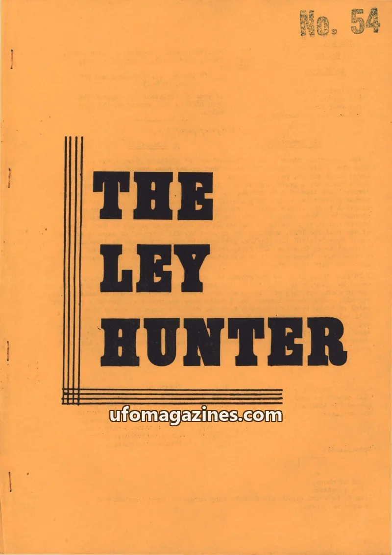 Cover of Ley Hunter, The issue 54: THE LEY HUNTER
