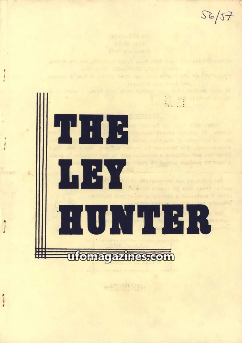 Cover of Ley Hunter, The issue 56/57: THE LEY HUNTER