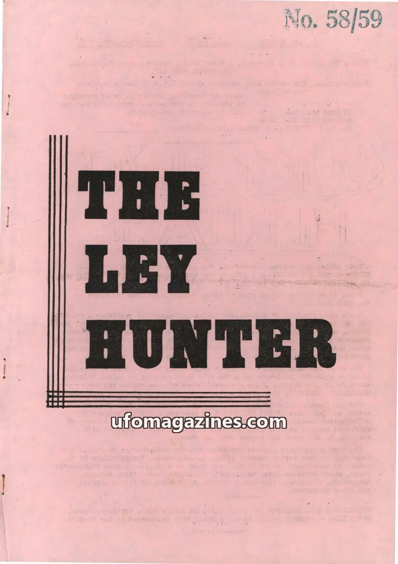 Cover of Ley Hunter, The issue 58/59: THE LEY HUNTER