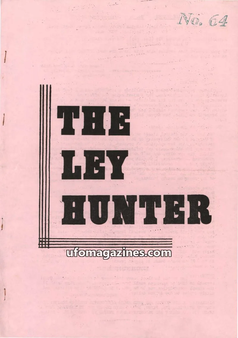 Cover of Ley Hunter, The issue 64: THE LEY HUNTER