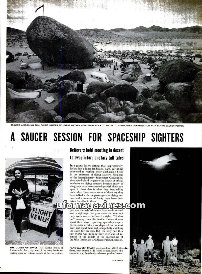 Cover of Life issue Fifth: A SAUCER SESSION FOR SPACESHIP SIGHTERS