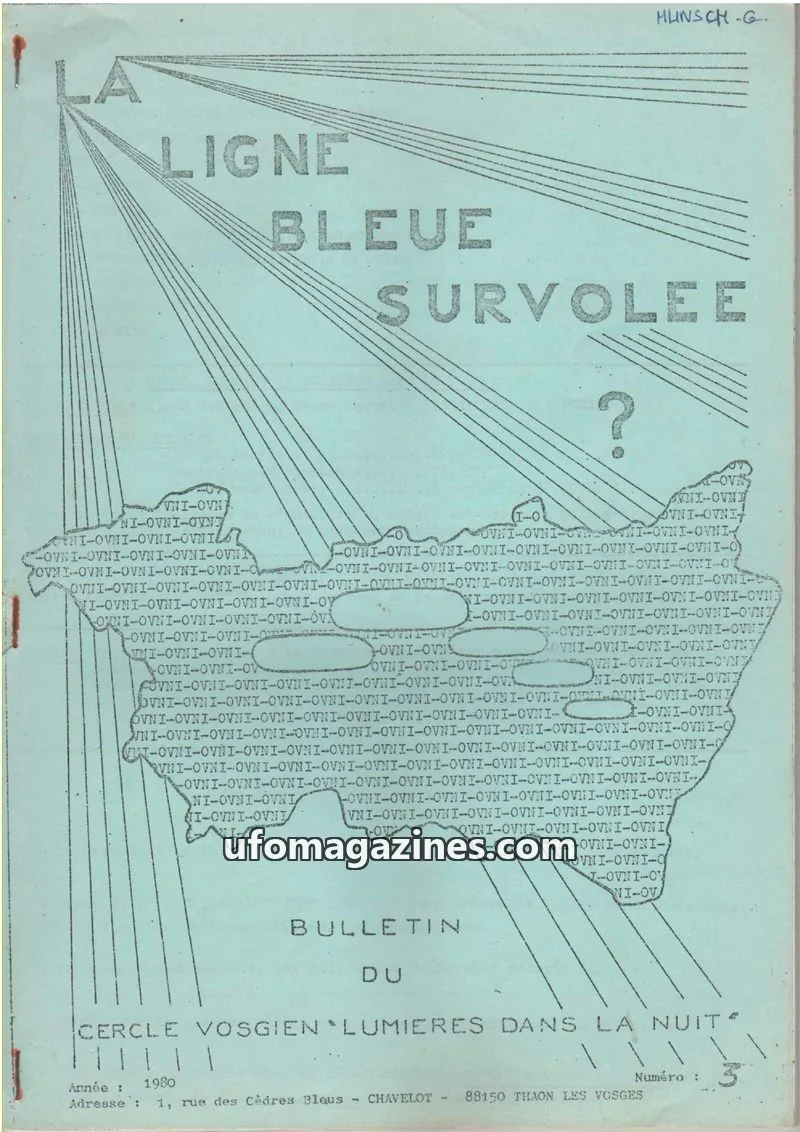 Cover of Ligne bleue survolee issue 3: LA LIGNE BLEUE SURVOLEE