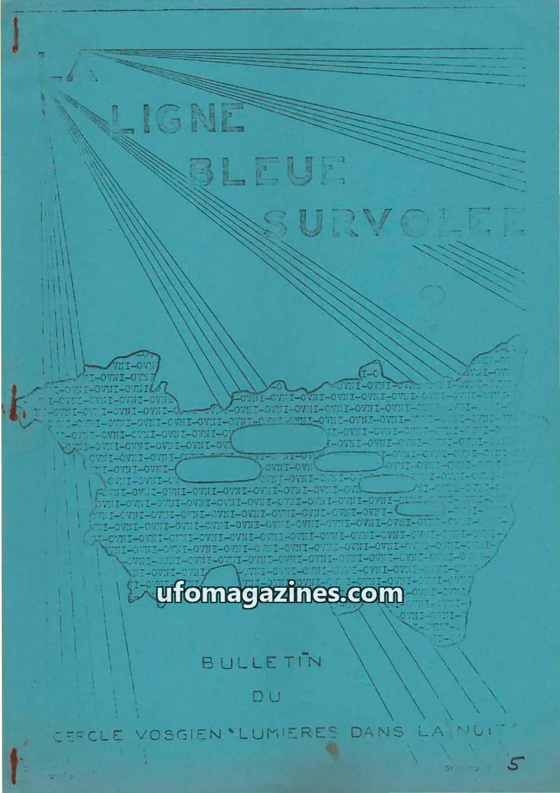 Cover of Ligne bleue survolee issue 5: LA LIGNE BLEUE SURVOLEE