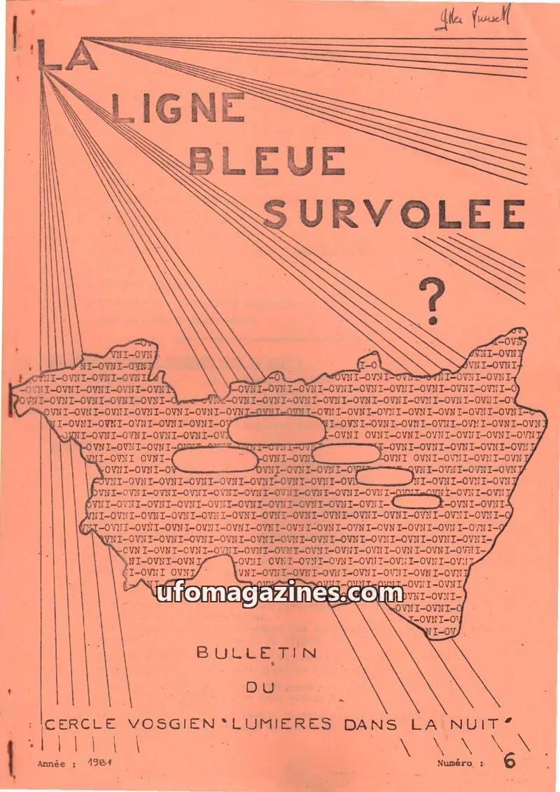 Cover of Ligne bleue survolee issue 6: LA LIGNE BLEUE SURVOLEE