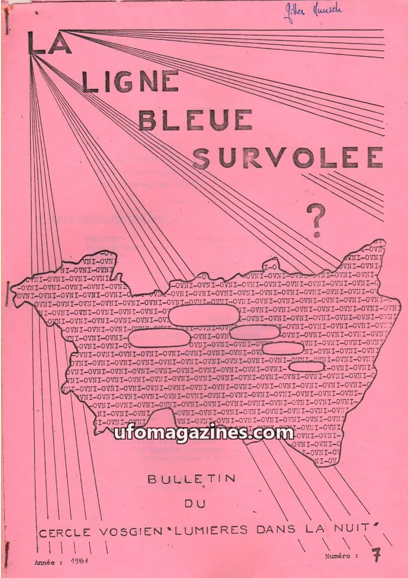 Cover of Ligne bleue survolee issue 7: LA LIGNE BLEUE SURVOLEE