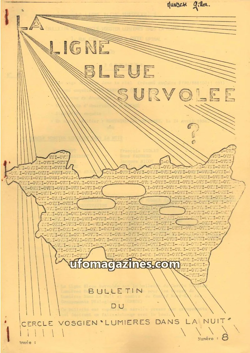 Cover of Ligne bleue survolee issue 8: LA LIGNE BLEUE SURVOLEE