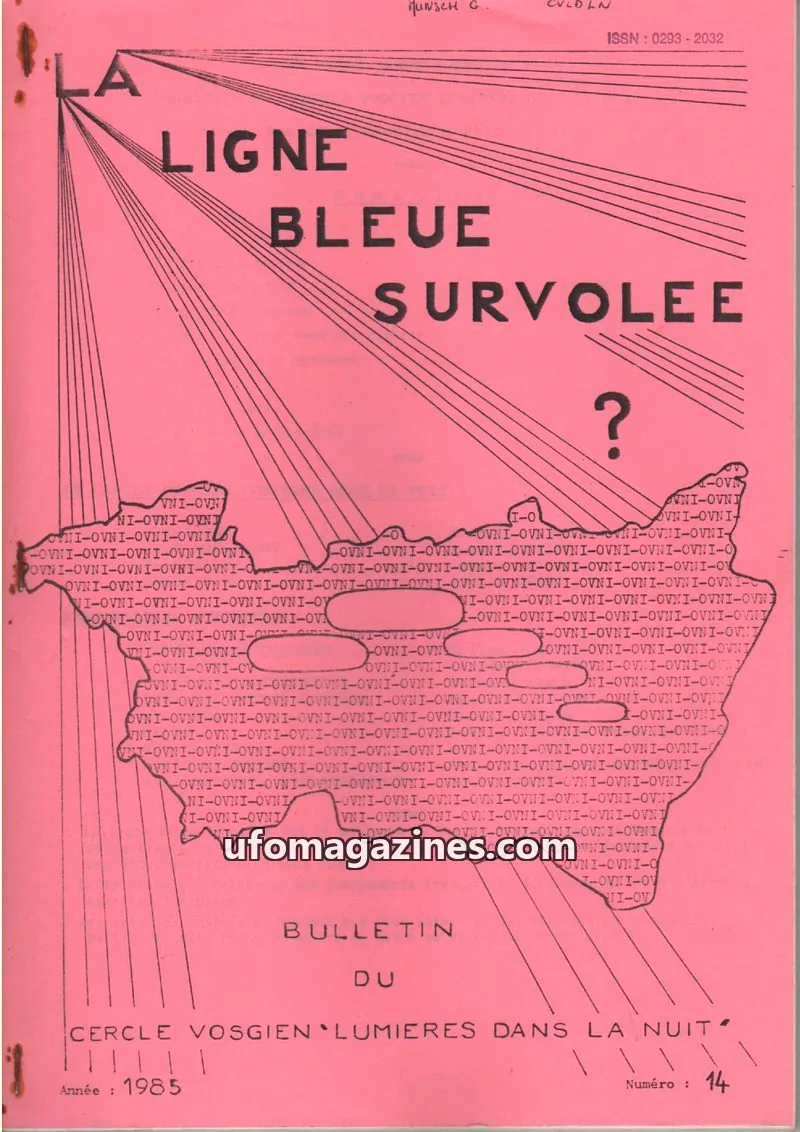 Cover of Ligne bleue survolee issue 14: LA LIGNE BLEUE SURVOLEE