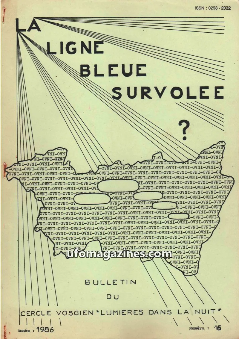 Cover of Ligne bleue survolee issue 16: LA LIGNE BLEUE SURVOLEE