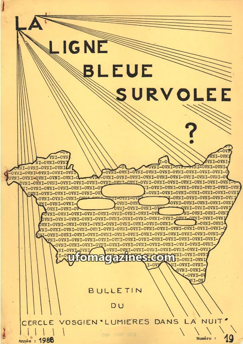 Cover of Ligne bleue survolee issue 19: LA LIGNE BLEUE SURVOLEE ?