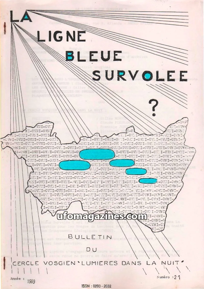 Cover of Ligne bleue survolee issue 21: LA LIGNE BLEUE SURVOLEE ?