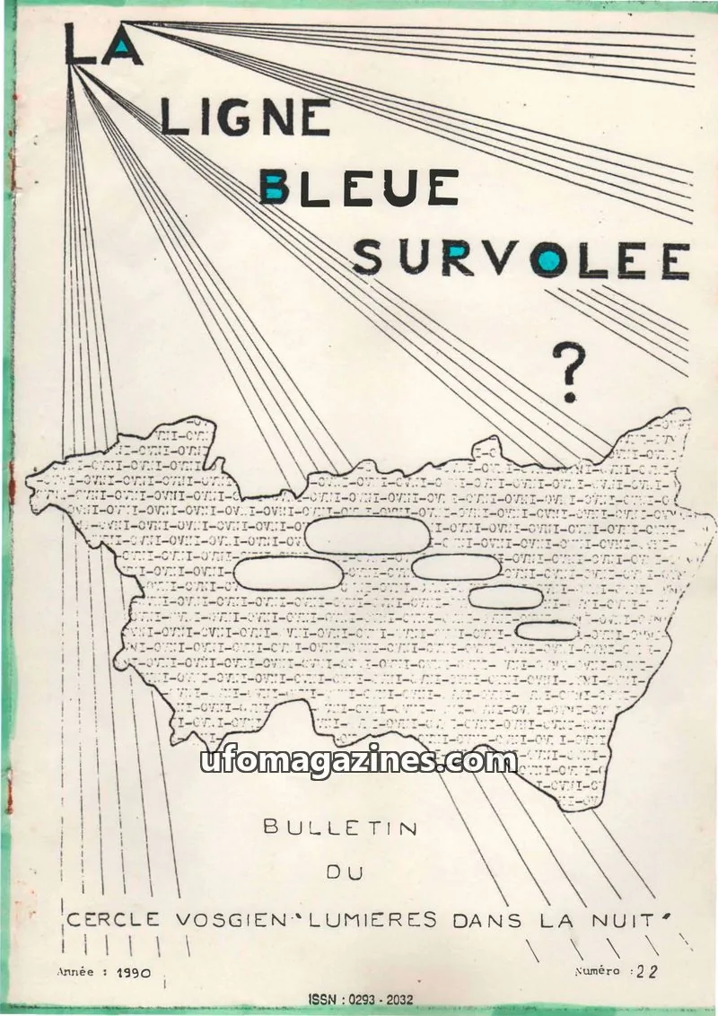 Cover of Ligne bleue survolee issue 22: LA LIGNE BLEUE SURVOLEE