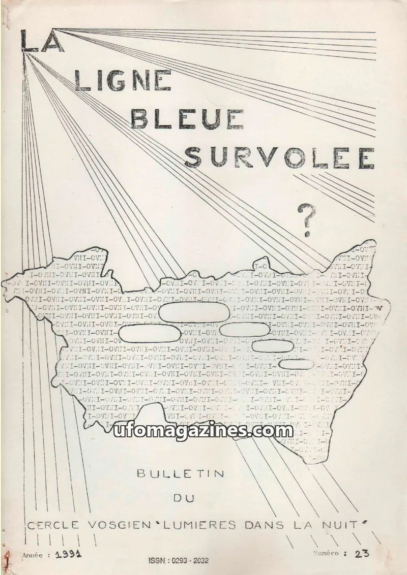 Cover of Ligne bleue survolee issue 23: LA LIGNE BLEUE SURVOLEE ?