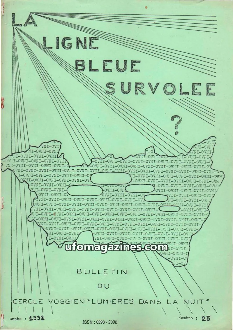 Cover of Ligne bleue survolee issue 25: LA LIGNE BLEUE SURVOLEE ?