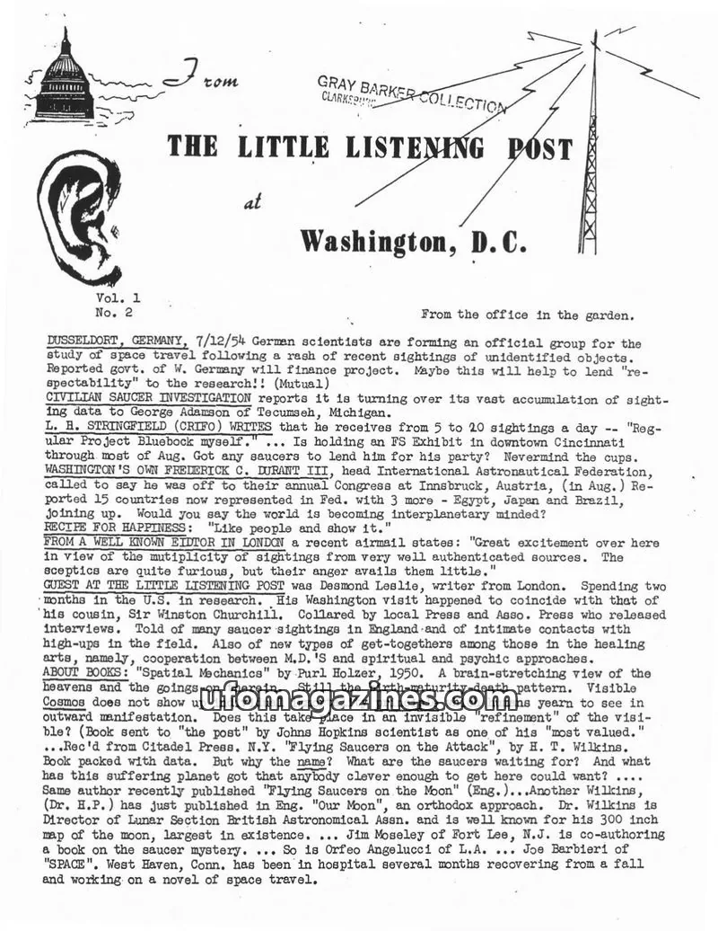 Cover of Little Listening Post issue No. 2: THE LITTLE LISTENING POST