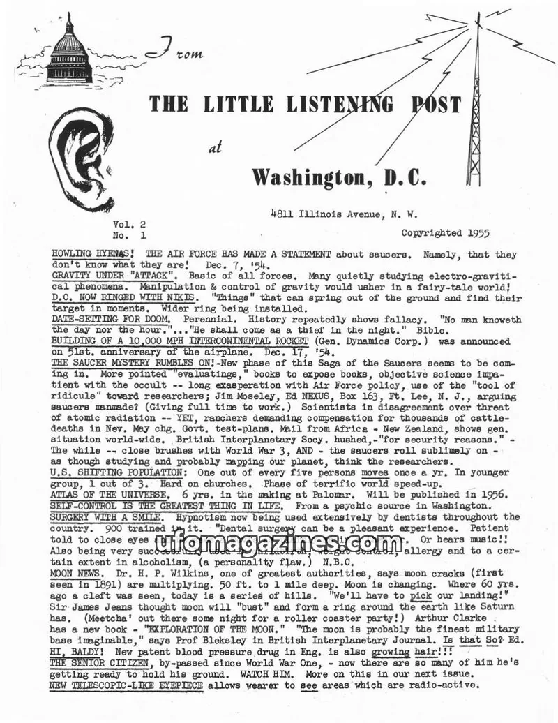 Cover of Little Listening Post issue No. 1: THE LITTLE LISTENING POST