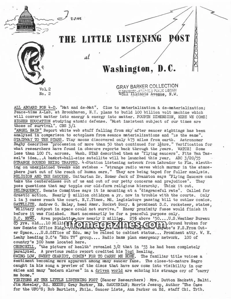Cover of Little Listening Post issue Vol. 2 No. 2: THE LITTLE LISTENING POST