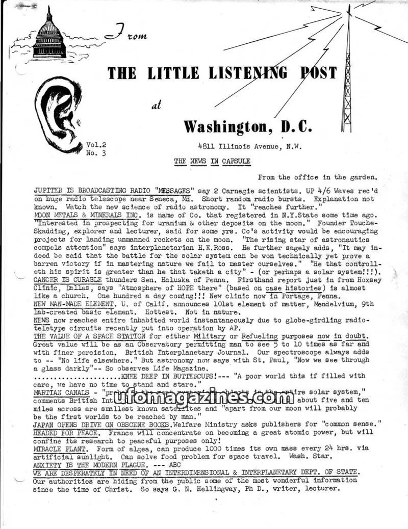 Cover of Little Listening Post issue Vol.2 No. 3: THE LITTLE LISTENING POST