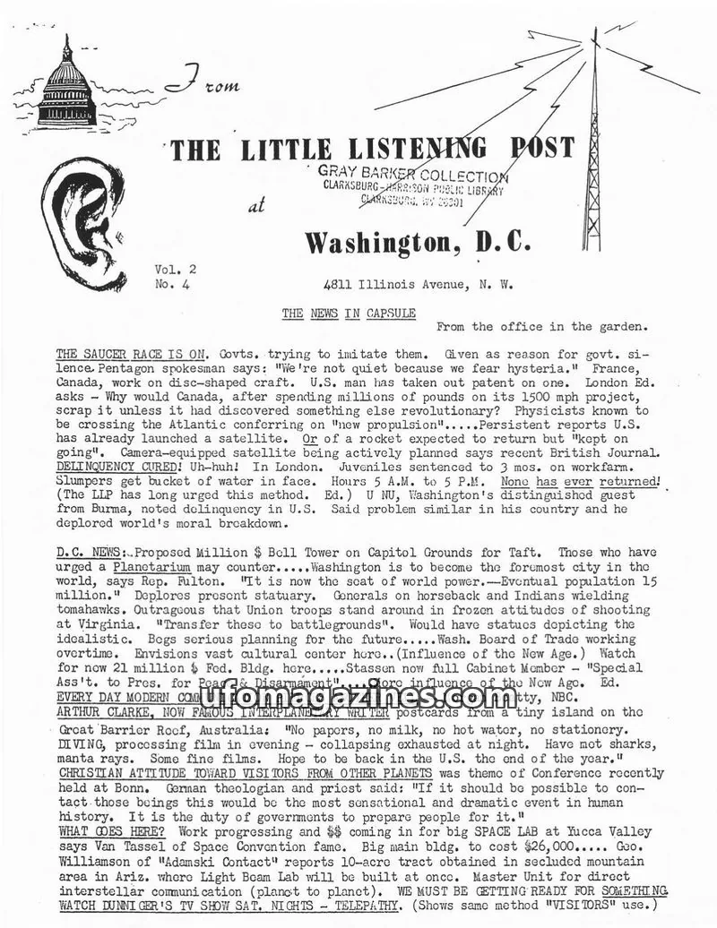 Cover of Little Listening Post issue Vol. 2 No. 4: THE LITTLE LISTENING POST