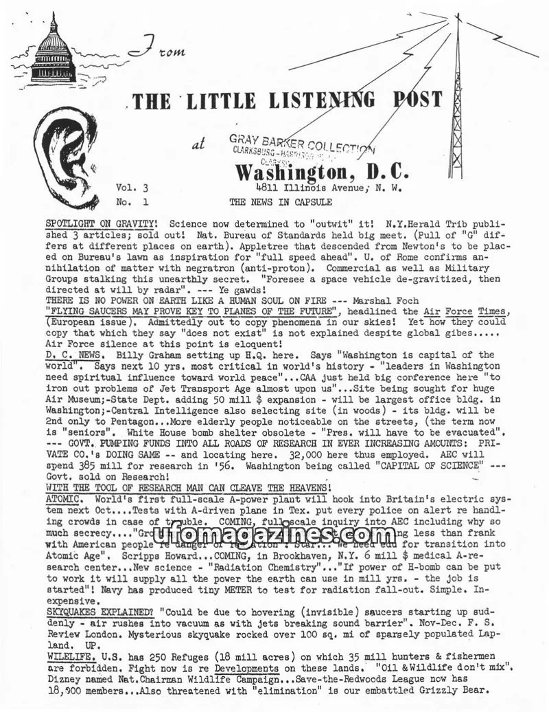 Cover of Little Listening Post issue Vol. 3 No. 1: THE LITTLE LISTENING POST