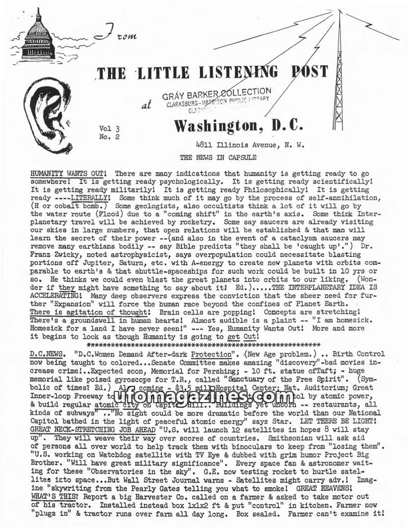Cover of Little Listening Post issue Vol 3 No. 2: THE LITTLE LISTENING POST