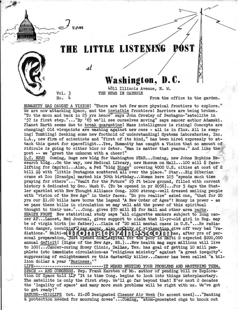 Cover of Little Listening Post issue Vol. 3 No. 4: THE LITTLE LISTENING POST